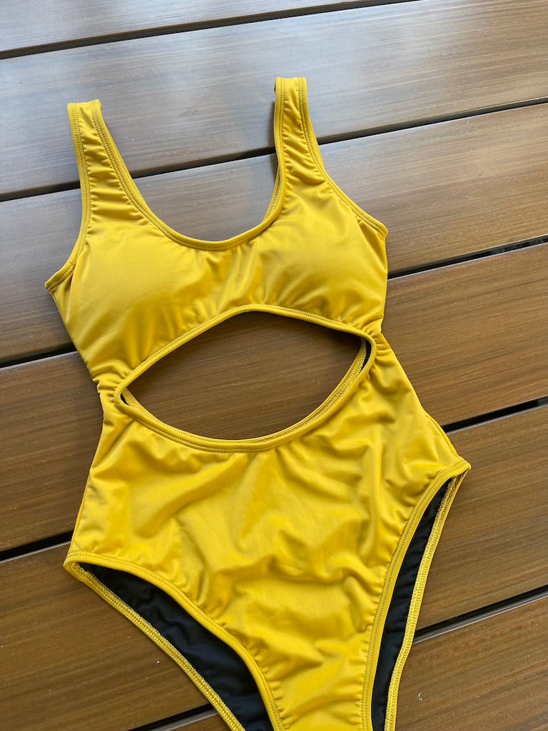 Zaful yellow 2025 one piece